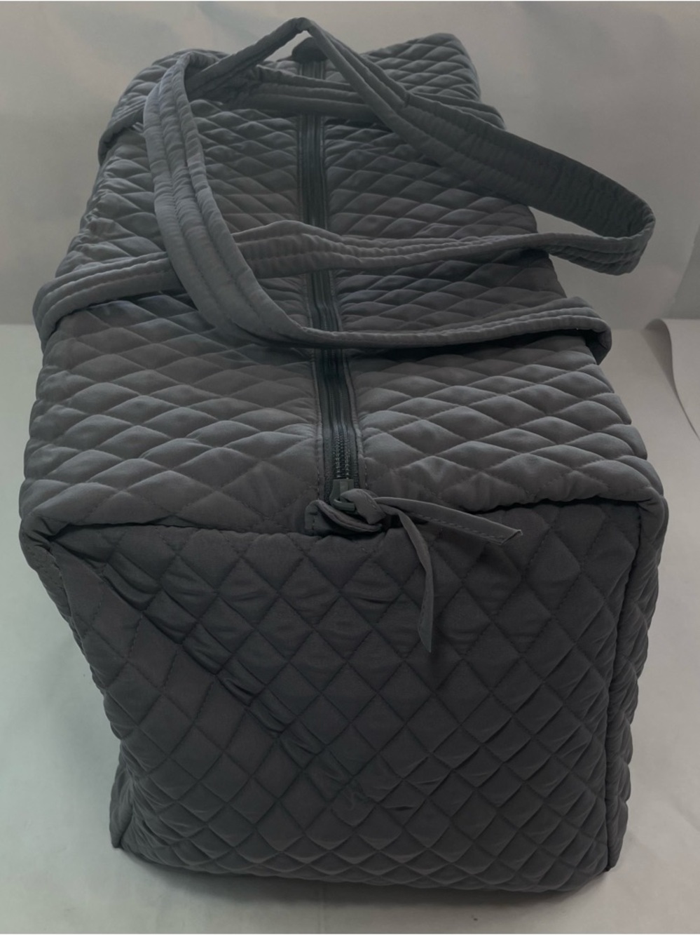 Vera Bradley Large Travel Duffel Bag Microfiber Quiet Shade Gray MSRP$159 NWT - Picture 3 of 10